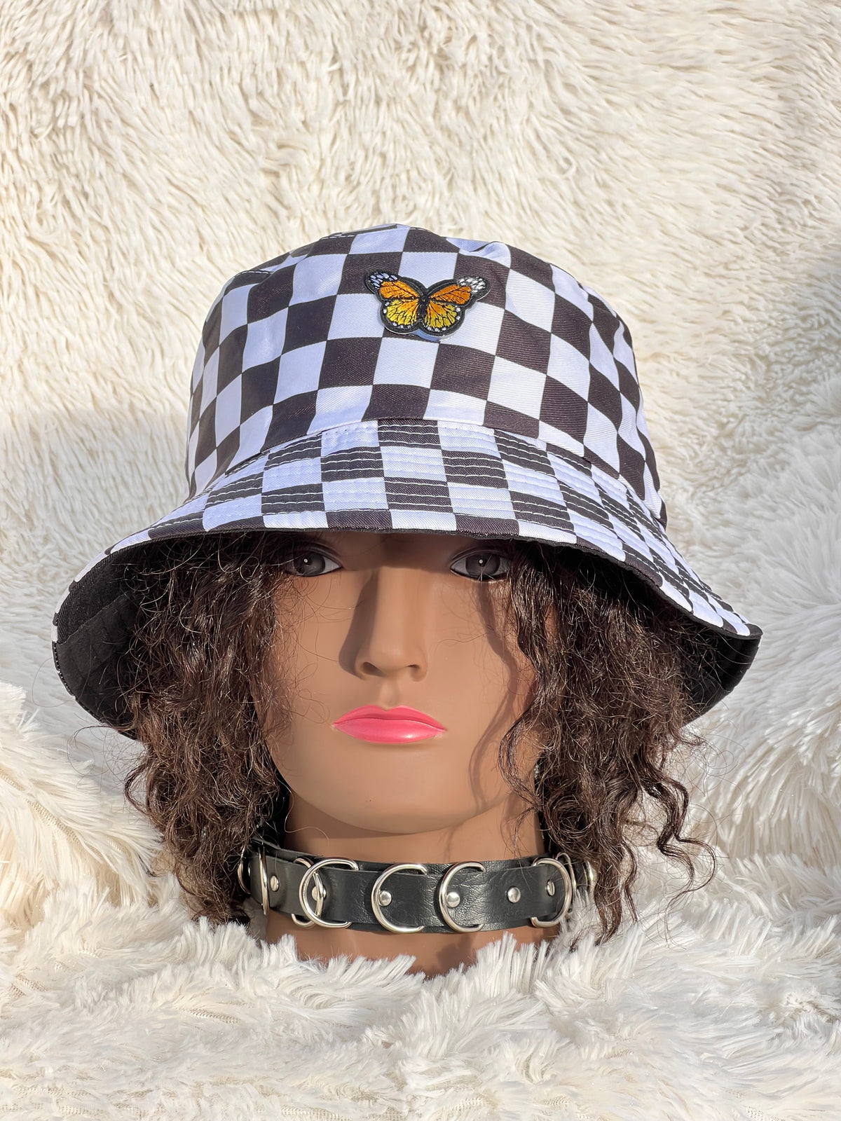 Checkered Bucket Hat