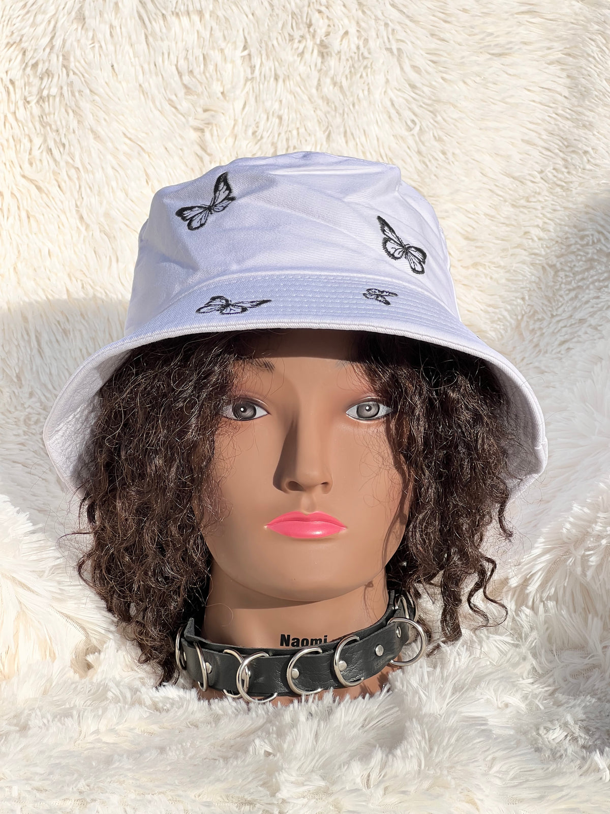 BLACK BUTTERFLY BUCKET HAT