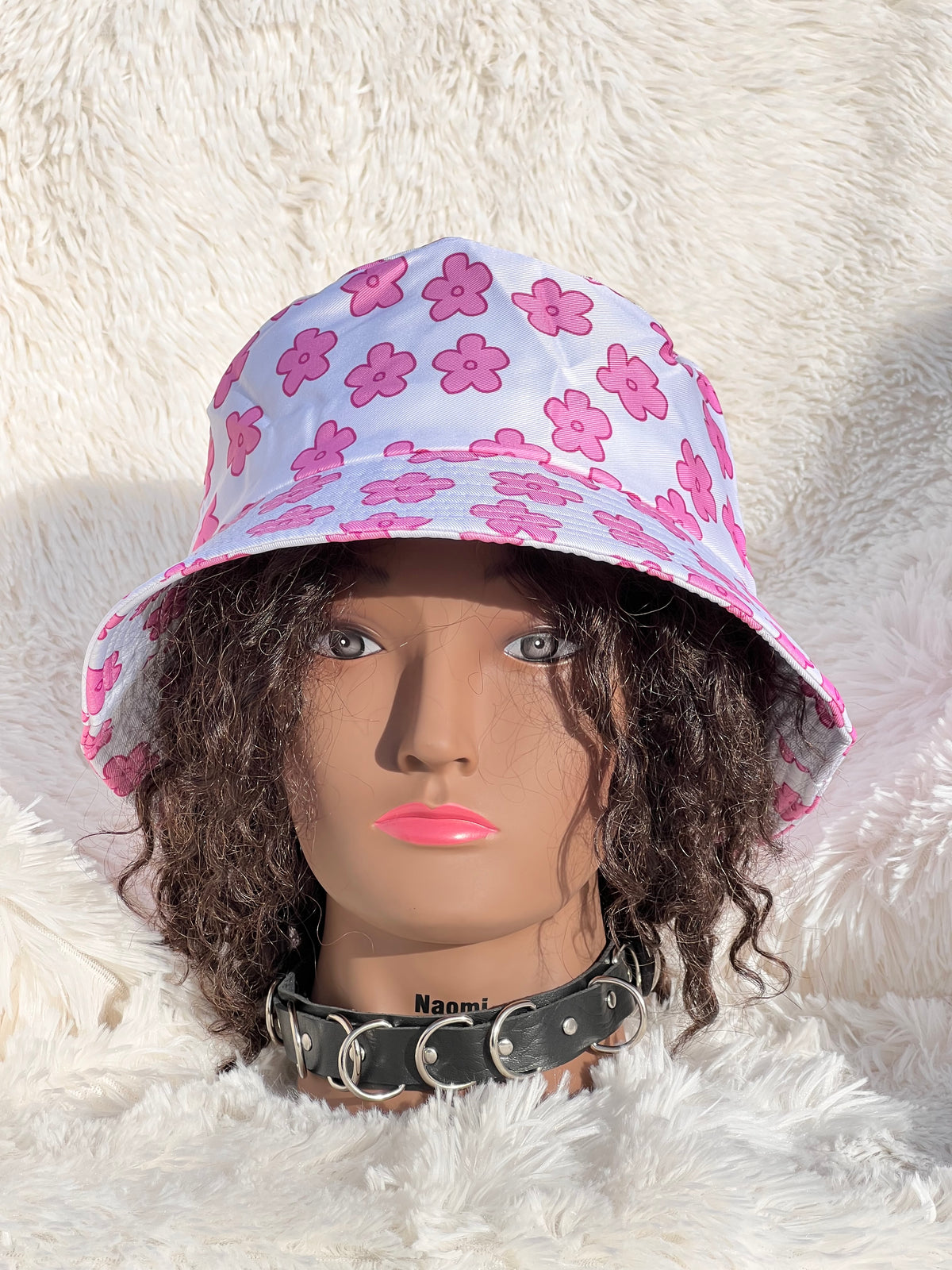 PINK FLOWERS BUCKET HAT