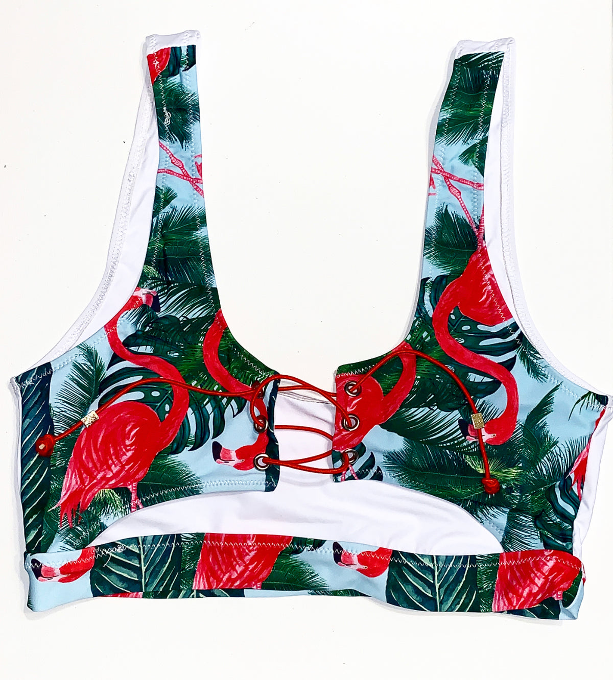 FLASHING FLAMINGO UNDERBOOB TOP