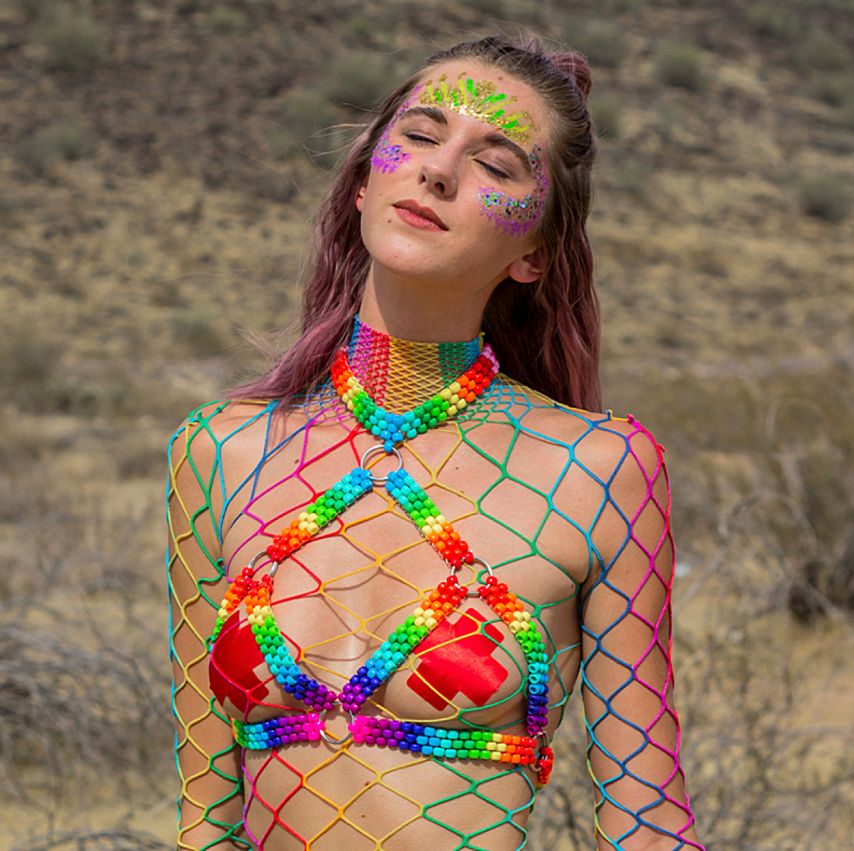 Neon Pride Kandi Harness