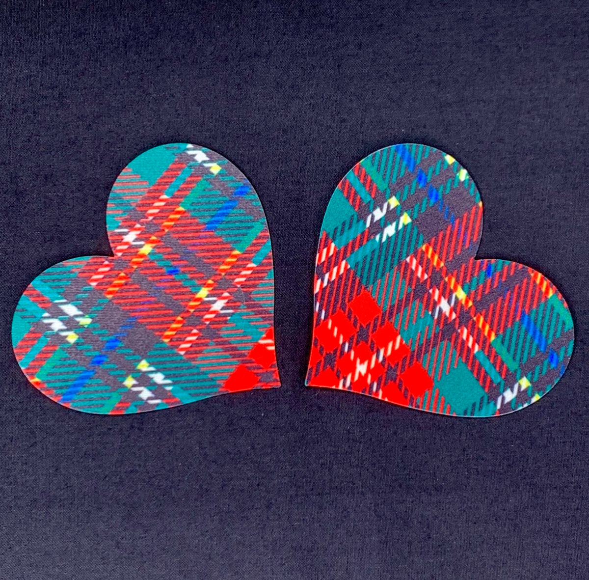 Plaid Heart Pasties