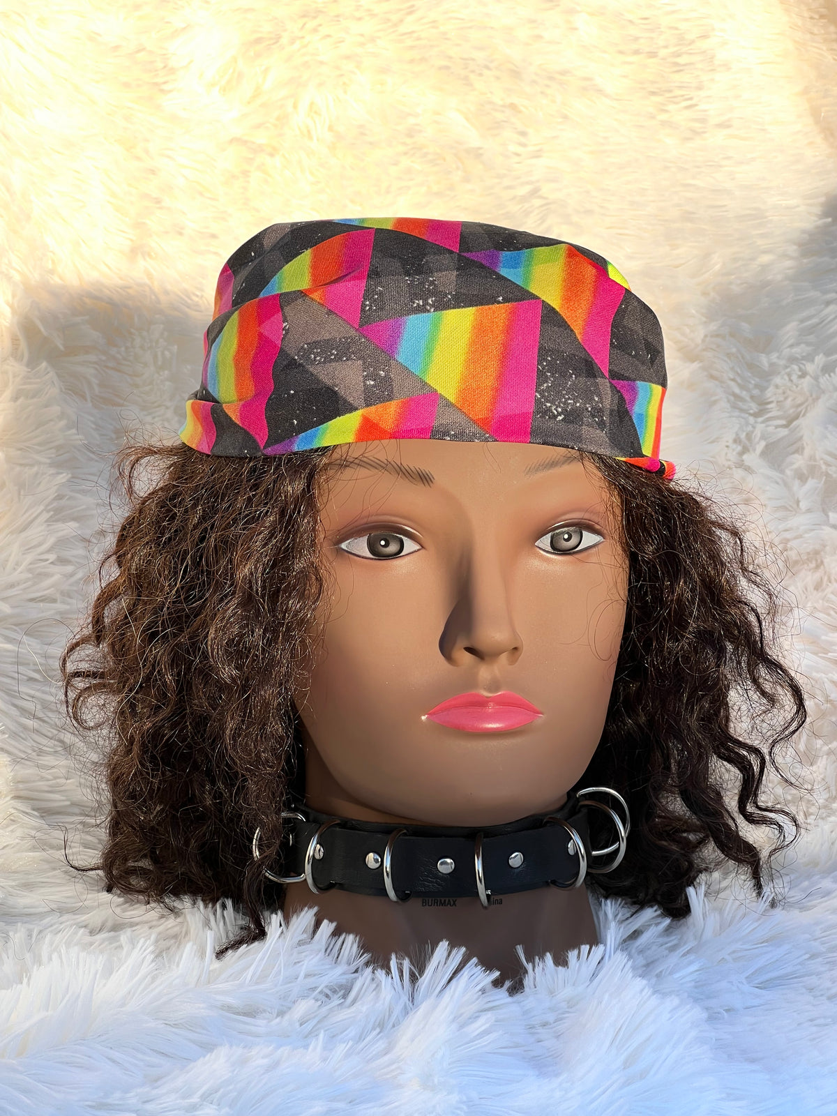 COLORFUL RETRO SQUARE HEADSCARF