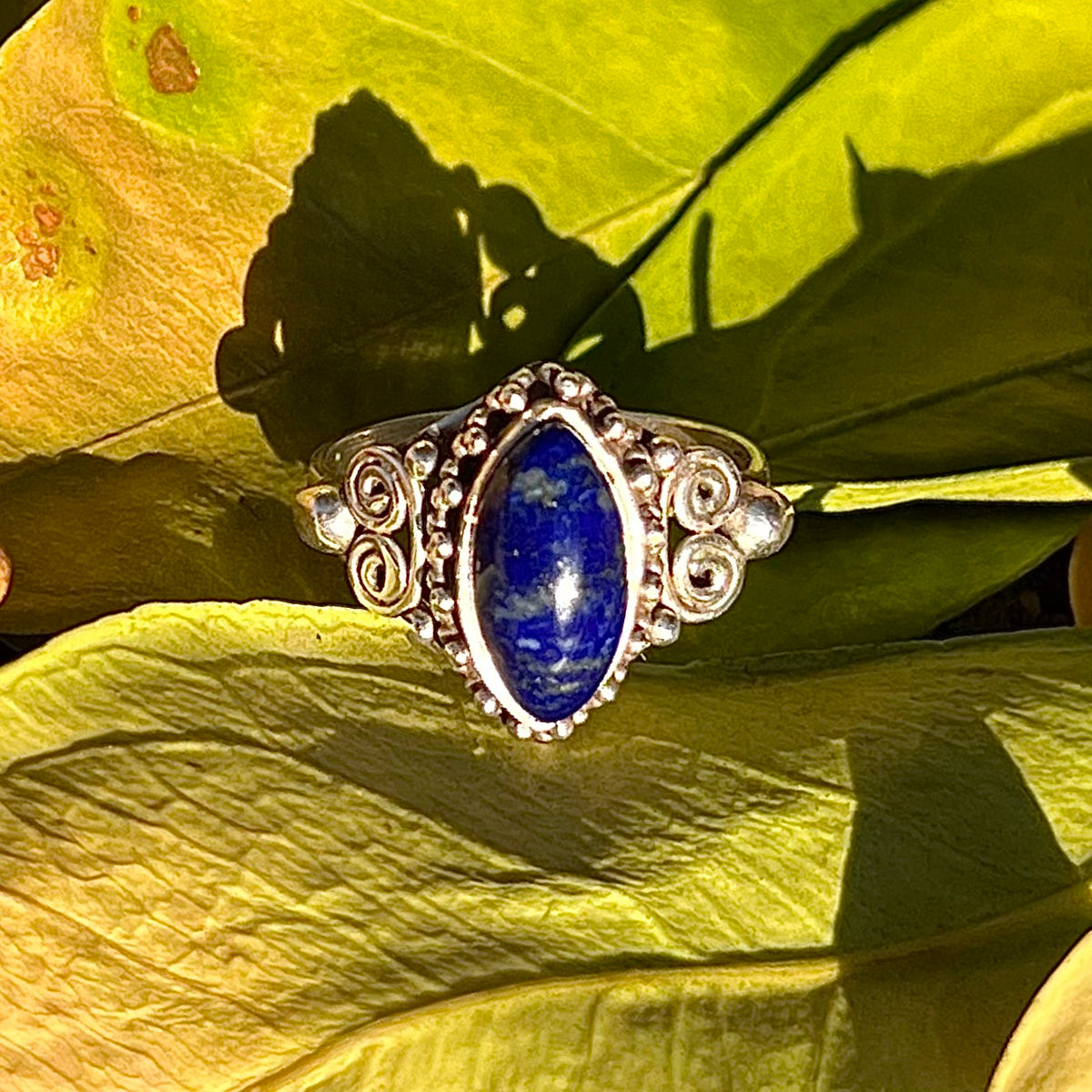 LAPIS LAZULI 925 STERLING SILVER RING