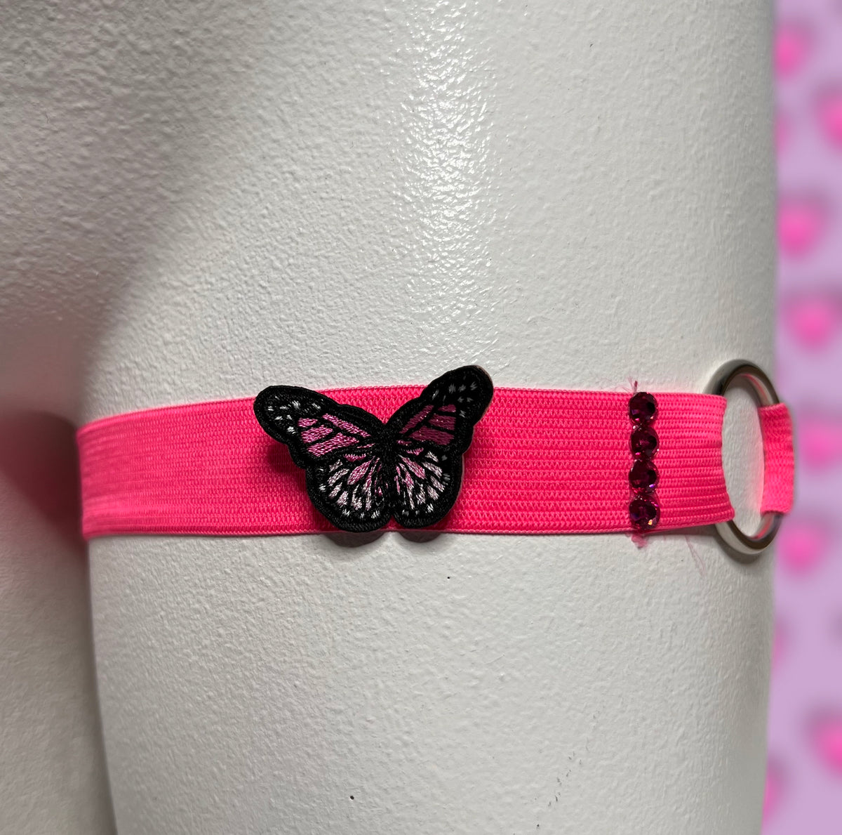 DREAMLAND PINK BUTTERFLY GARTER