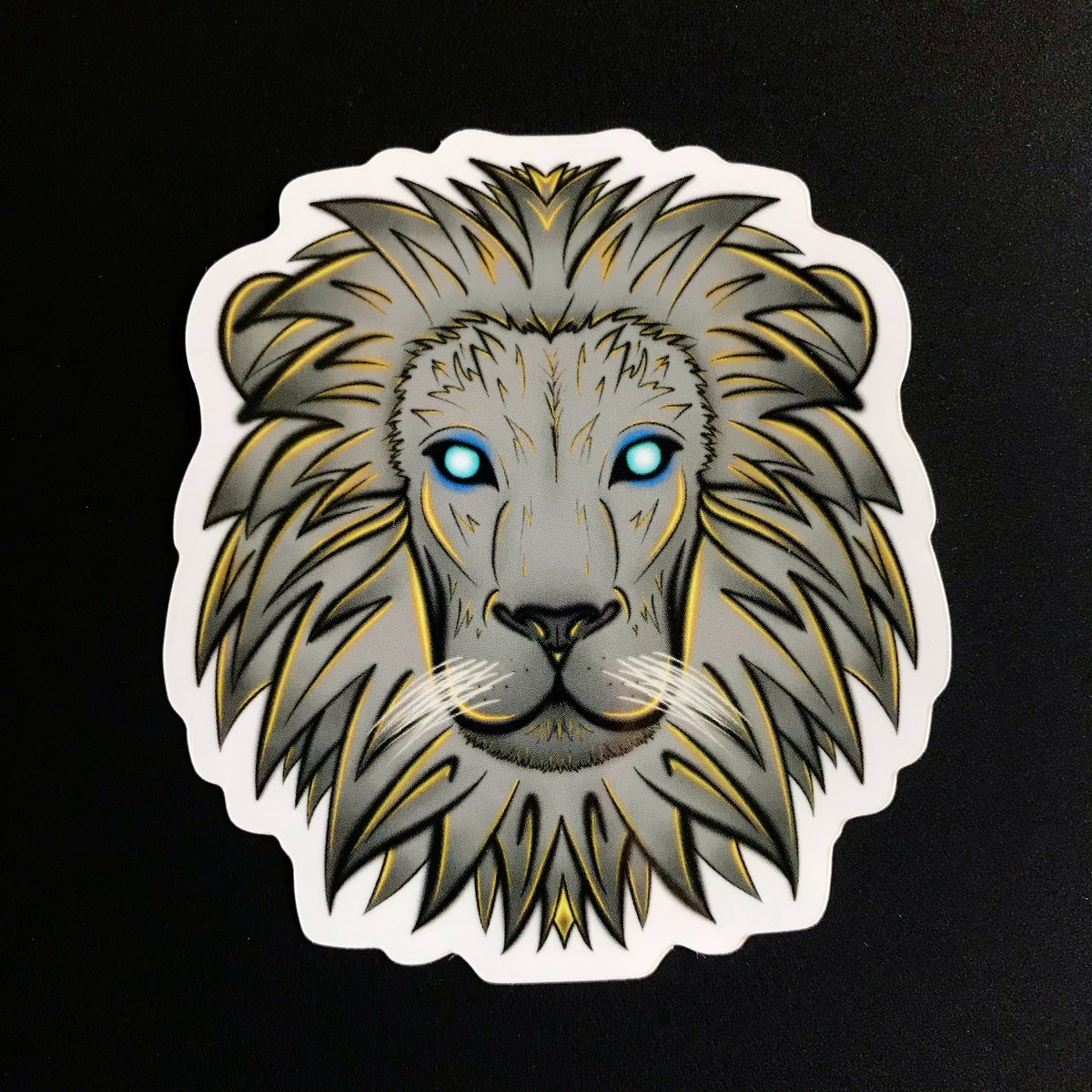 Glow Neon Lion Sticker
