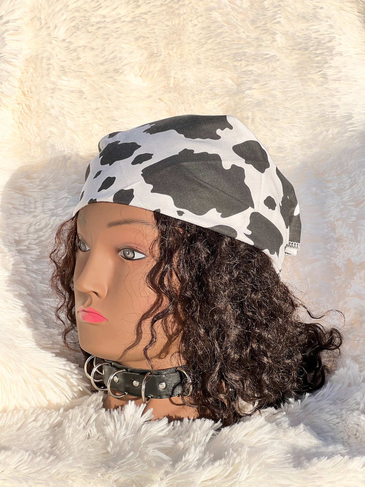 THE MOOOOO RETRO SQUARE HEADSCARF