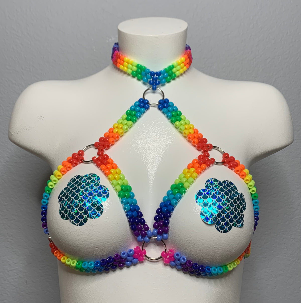Neon Pride Kandi Harness