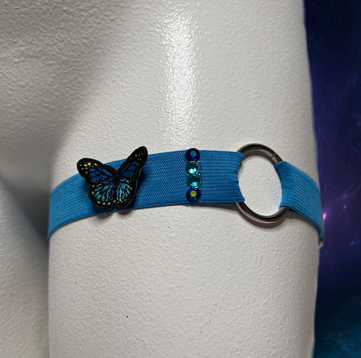 HYPNOSIS BLUE BUTTERFLY GARTER