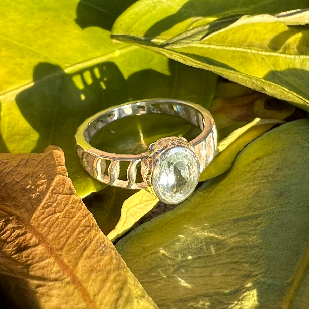 BLUE TOPAZ 925 STERLING SILVER RING