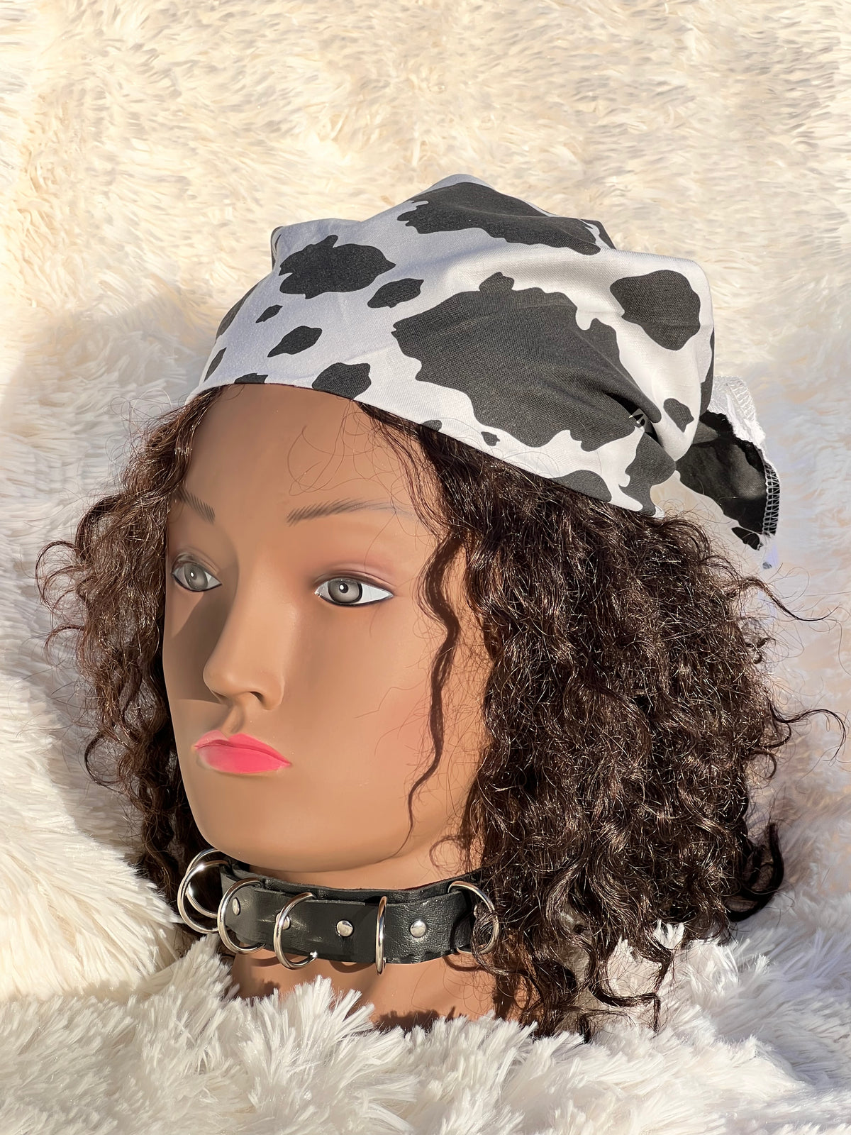 THE MOOOOO RETRO SQUARE HEADSCARF