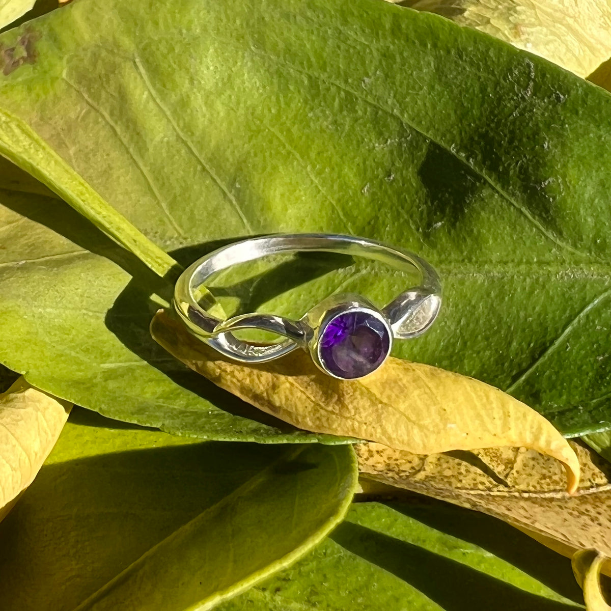 AMETHYST 925 STERLING SILVER RING