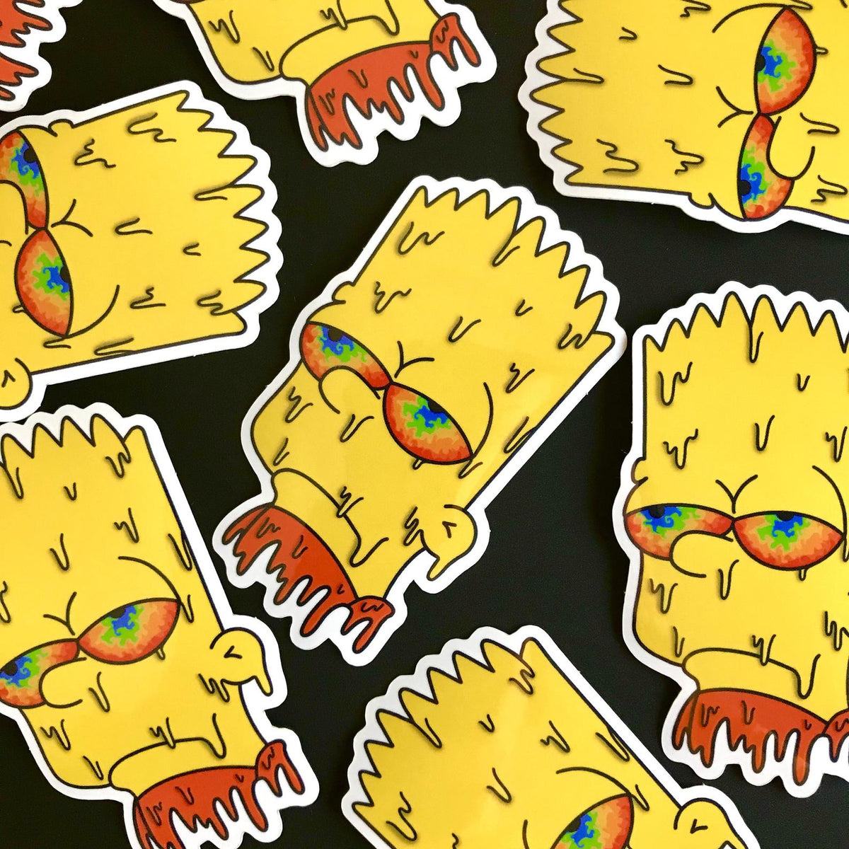 Bart Simpson Drippy Sticker