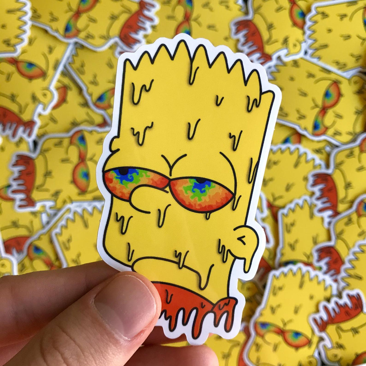 Bart Simpson Drippy Sticker