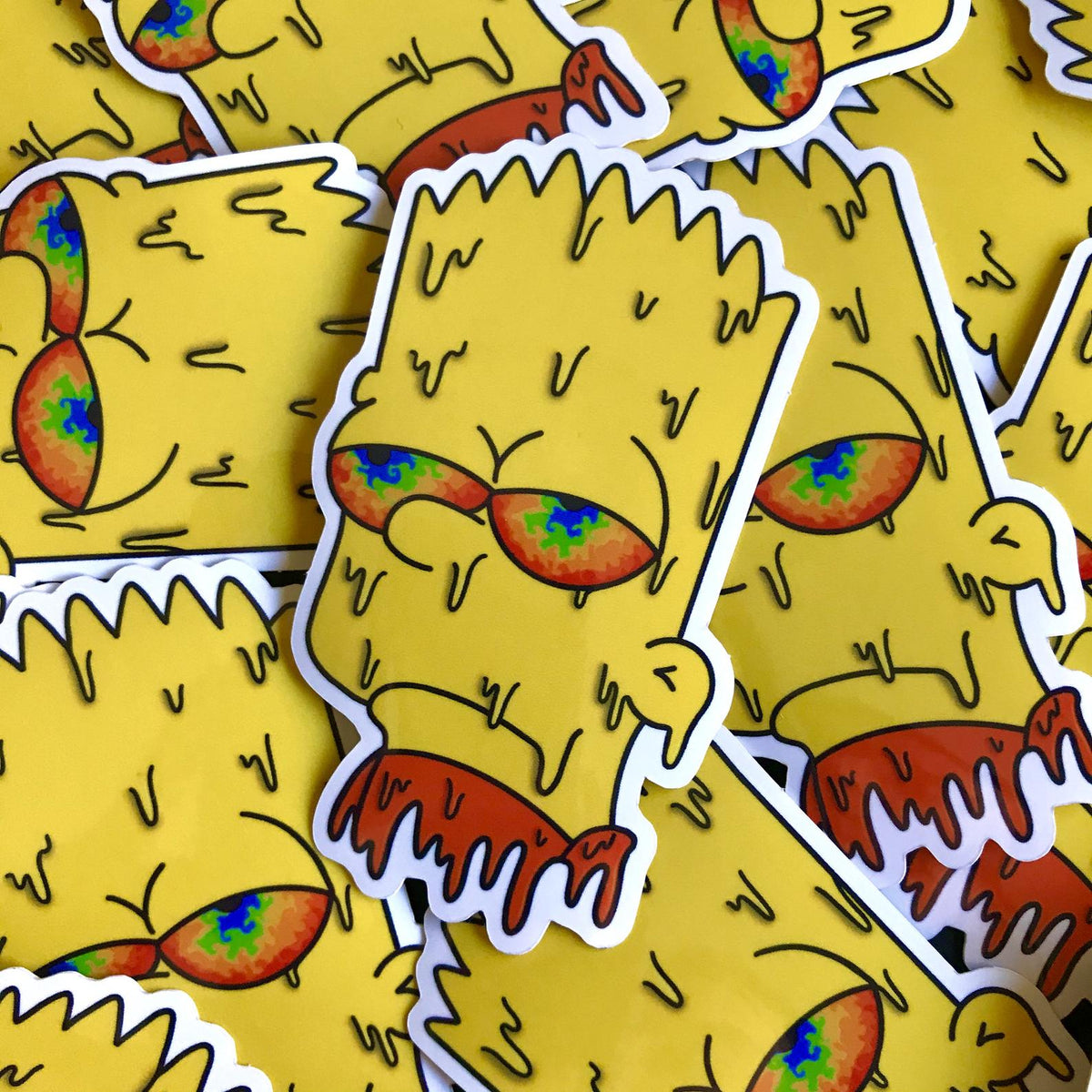 Bart Simpson Drippy Sticker