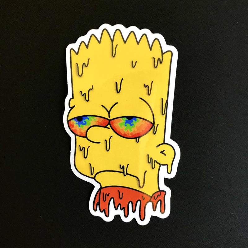 Bart Simpson Drippy Sticker