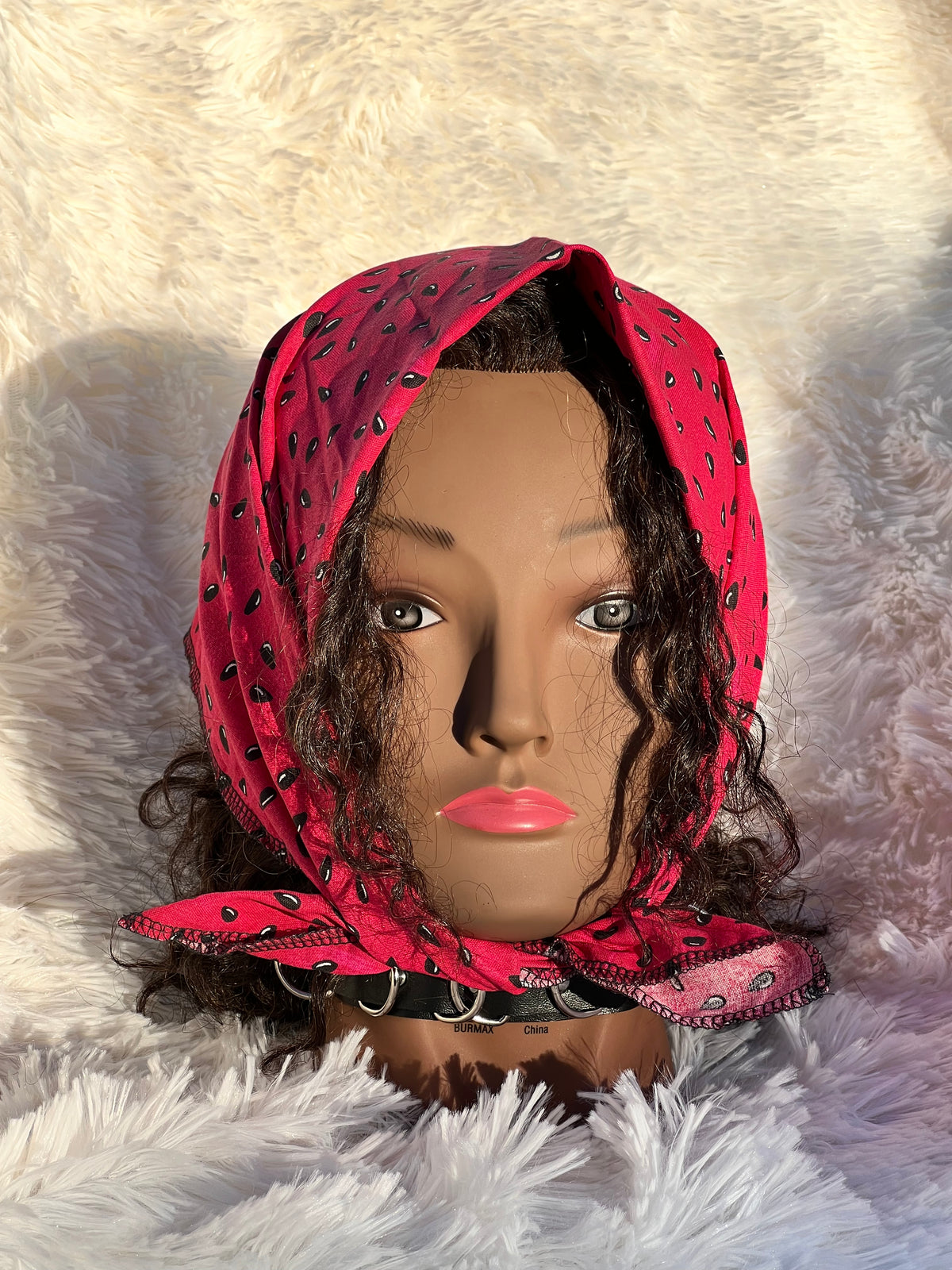 MYSTIC MELON RETRO SQUARE HEADSCARF