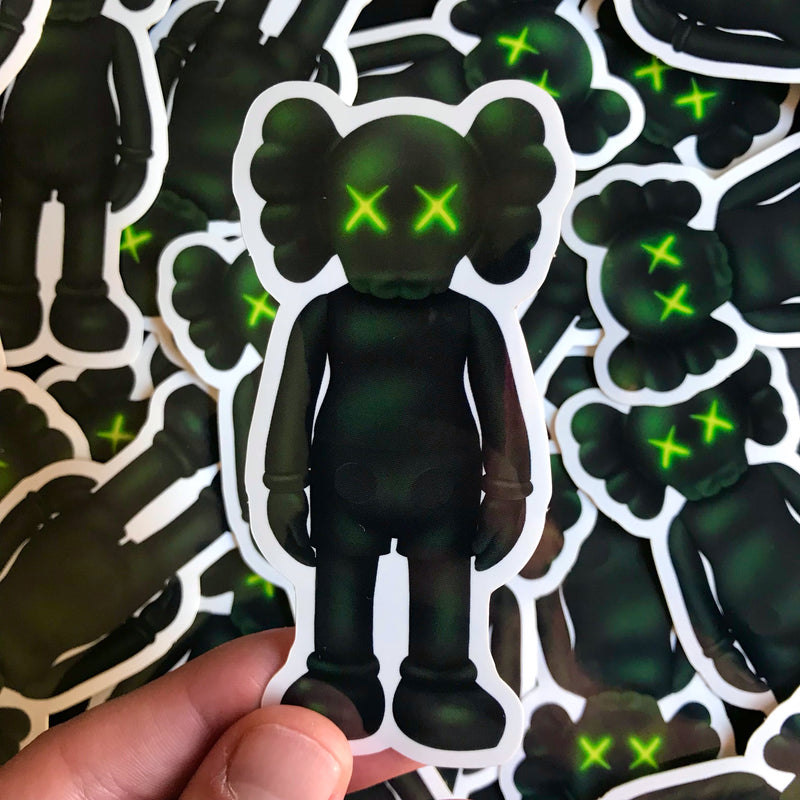Glow Customized Bearbrick Sticker