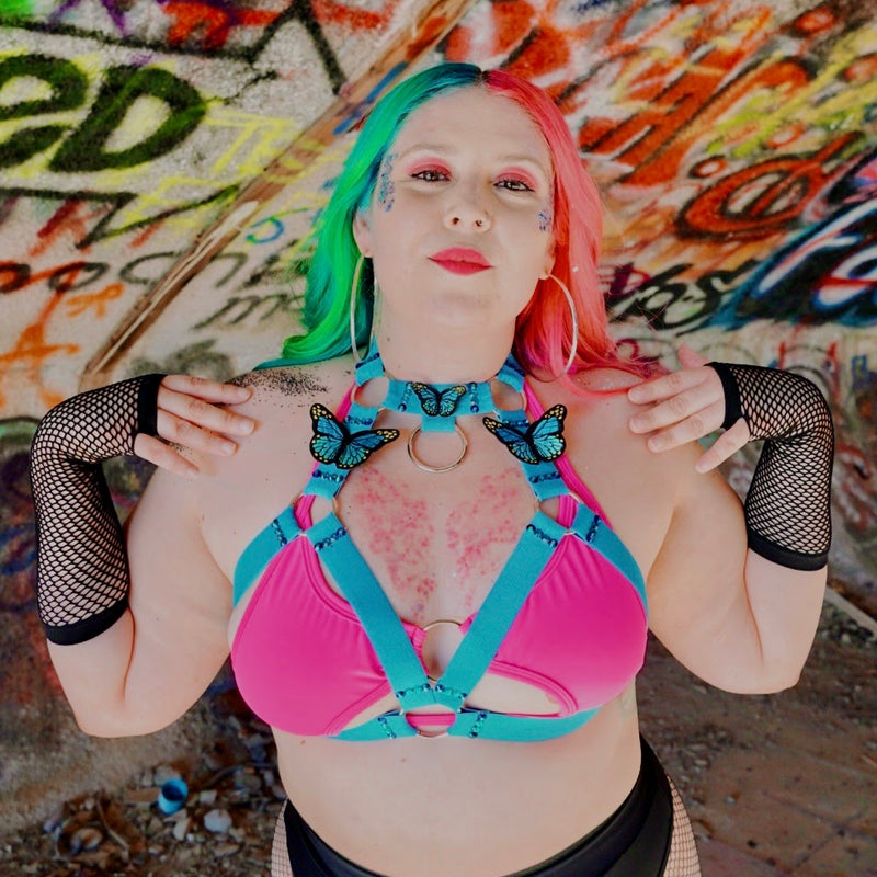 HYPNOSIS BLUE BUTTERFLY HARNESS